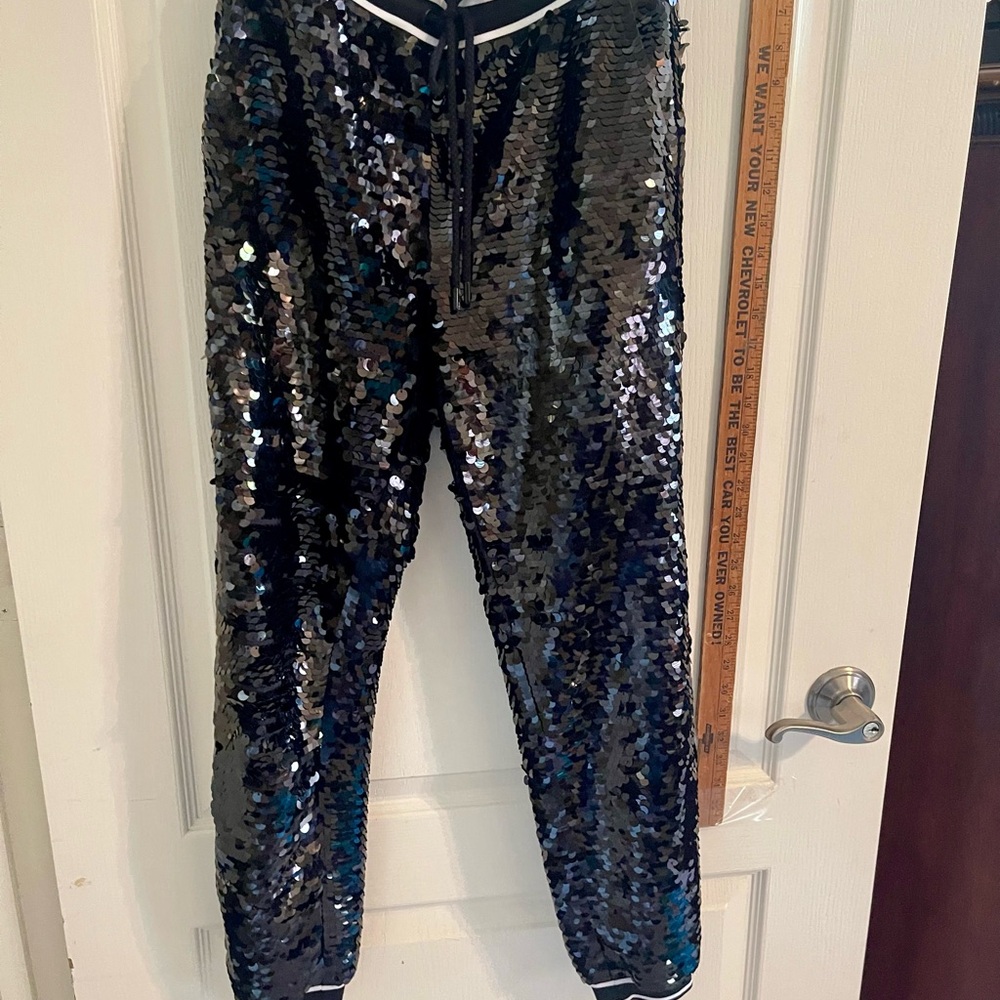 Michael Kors Black Sequin Joggers!